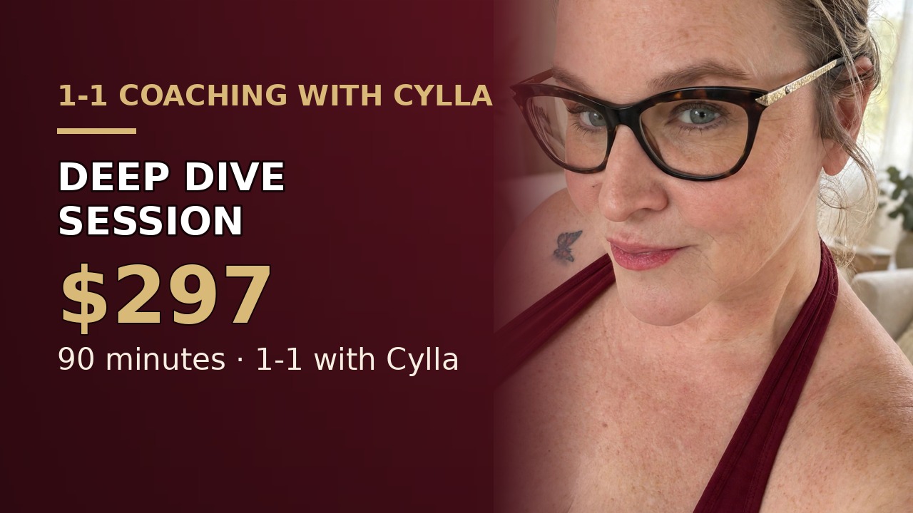 Deep Dive Session: 90 minutes, $297